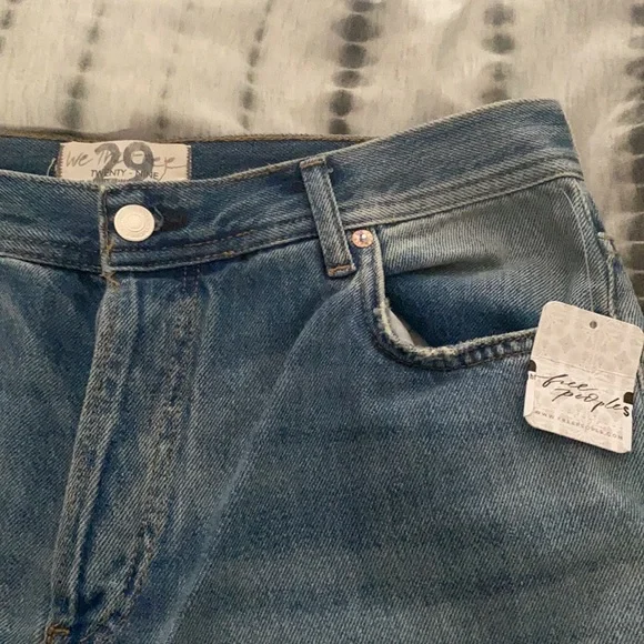 Free people Maggie denim jeans size 29 never worn NWT - Picture 3 of 4